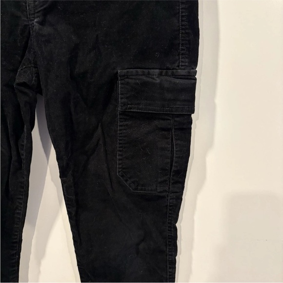 VINCE Womens Black Cargo Corduroy Mid-Rise Stretch Jeans Pant Trouser Size 6 - Picture 3 of 8
